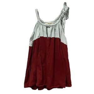 Pilcro and the Letterpress Anthropologie Small Tie Shoulder Tank Pima Cotton Y